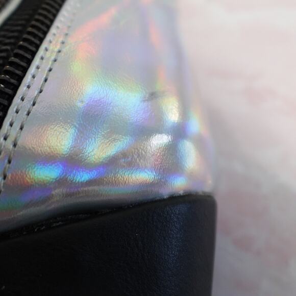 Demonia Torment-712 Silver Hologram Platform Boots - Picture 10 of 13